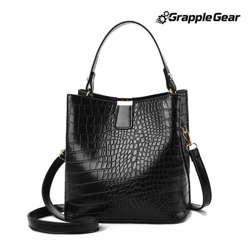 Handbag Shoulder Bag For Women Retro Alligator Bucket Bags